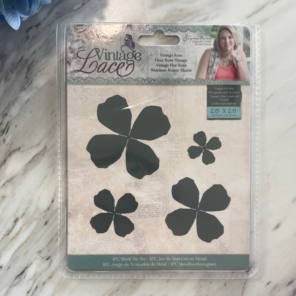 Crafter’s Companion Vintage Lace Vintage Rose Flower Die Set